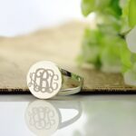 Embrace Your Identity – Sterling Silver Monogram Signet Ring – A Timeless Treasure for You or Someone Special - Image 4