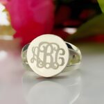 Embrace Your Identity – Sterling Silver Monogram Signet Ring – A Timeless Treasure for You or Someone Special - Image 5