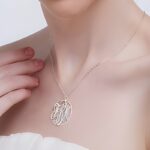 Embrace Your Story – Elegant Monogram Circle Necklace – A Cherished Keepsake for Loved Ones - Image 3