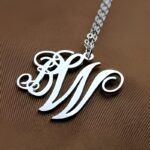 Carry Your Story Close – Elegant Two-Initial Sterling Silver Monogram Necklace – A Timeless Treasure for Loved Ones - Image 3