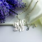 Carry Your Story Close – Elegant Two-Initial Sterling Silver Monogram Necklace – A Timeless Treasure for Loved Ones - Image 4