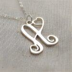 Carry Love Close – Monogram Heart Necklace in Sterling Silver – A Cherished Keepsake for Her - Image 3