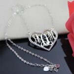 Embrace Your Story – Heart-Shaped Birthstone Monogram Necklace – A Timeless Treasure for Loved Ones - Image 3