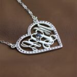 Embrace Your Story – Heart-Shaped Birthstone Monogram Necklace – A Timeless Treasure for Loved Ones - Image 4