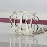 Embrace Your Story – Sterling Silver Monogram Necklace with Birthstone – A Cherished Keepsake for Loved Ones - Image 2