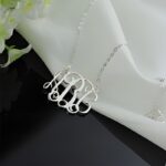 Embrace Your Story – Sterling Silver Monogram Necklace with Birthstone – A Cherished Keepsake for Loved Ones - Image 4
