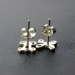 Embrace Your Story – Elegant Single Initial Sterling Silver Stud Earrings – A Timeless Treasure for You or Someone Special - Image 3