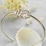 Embrace Your Story – Sterling Silver Monogram Bangle Bracelet – A Timeless Treasure for Her - Image 2