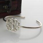 Embrace Your Story – Sterling Silver Monogram Bangle Bracelet – A Timeless Treasure for Her - Image 3