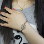 Embrace Your Story – Sterling Silver Monogram Bangle Bracelet – A Timeless Treasure for Her - Image 4