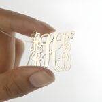 Carry Their Love Close – Five Initials Sterling Silver Necklace – A Heartfelt Tribute for Mom - Image 4