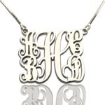 Five Initials Sterling Silver Necklace for mom