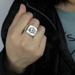 Carry Your Legacy – Sterling Silver Signet Ring with Custom Monogram – A Timeless Treasure for Loved Ones - Image 4