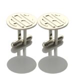 Carry His Legacy – Monogram Sterling Silver Cufflinks – For the Gentleman Who Wears Meaning - Image 2