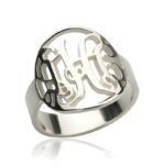 Embrace Your Story – Monogram Initial Ring in Sterling Silver – A Timeless Treasure for You or Someone Special - Image 4