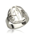 Embrace Your Identity – Hand-Cut Sterling Silver Monogram Ring – A Timeless Treasure for You or Someone Special - Image 3