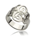 Personalized monogram ring for her, embrace your story