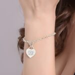 Carry Her Initials Close – Monogram Sterling Silver Toggle Bracelet – For the Woman Who Holds Your Heart - Image 4