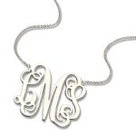 Embrace Your Identity – Sterling Silver Monogram Necklace – A Timeless Treasure for You or Loved Ones - Image 2