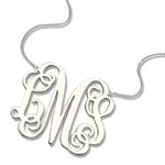 Embrace Your Bold Identity – XXL Sterling Silver Monogram Necklace – A Timeless Treasure for Her - Image 2
