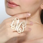 Embrace Your Bold Identity – XXL Sterling Silver Monogram Necklace – A Timeless Treasure for Her - Image 3