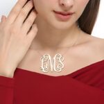 Embrace Your Bold Identity – XXL Sterling Silver Monogram Necklace – A Timeless Treasure for Her - Image 4