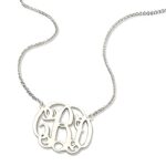 Embrace Your Signature Style – Sterling Silver Monogram Necklace – A Timeless Treasure for You or Someone Special - Image 2