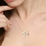 Embrace Your Initials – Delicate Sterling Silver Monogram Necklace – A Timeless Treasure for Everyday Elegance - Image 3