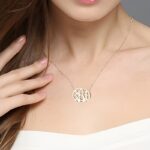 Embrace Your Initials – Delicate Sterling Silver Monogram Necklace – A Timeless Treasure for Everyday Elegance - Image 4