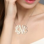 Celebrate Your Unique Story – Bold XXL Monogram Necklace in Sterling Silver – A Timeless Treasure for Her - Image 3