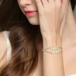 Embrace Your Unique Story – Double Chain Monogram Bracelet in Sterling Silver – A Timeless Treasure for Her - Image 3