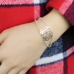 Embrace Your Unique Story – Double Chain Monogram Bracelet in Sterling Silver – A Timeless Treasure for Her - Image 4