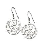Personalized monogram earrings for unique stories