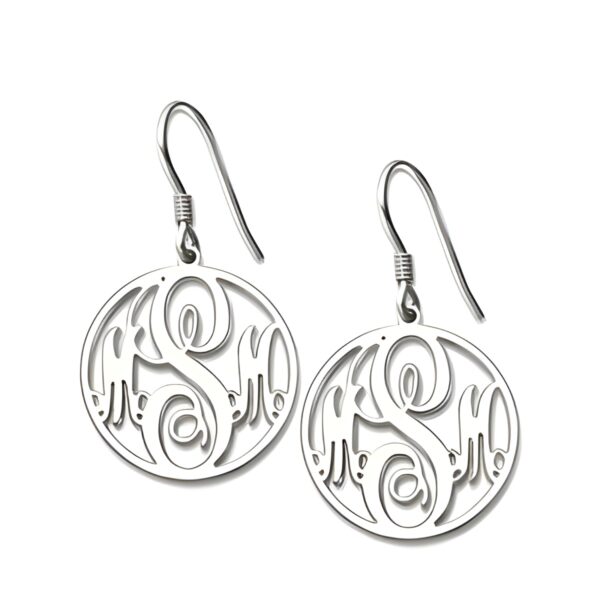 Personalized monogram earrings for unique stories