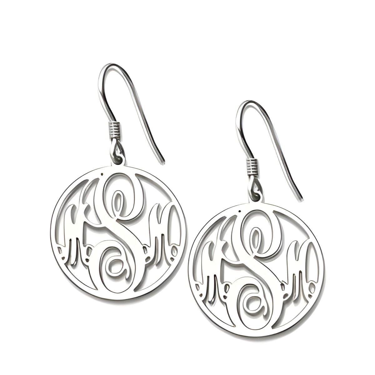 Personalized monogram earrings for unique stories