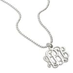 Wear Your Story Close – Delicate Three-Initial Sterling Silver Necklace – A Timeless Treasure for Her - Image 2