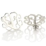 Wear Your Story Close – Sterling Silver Monogram Stud Earrings – A Timeless Treasure for Her - Image 2