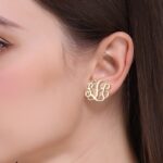 Wear Your Story Close – Sterling Silver Monogram Stud Earrings – A Timeless Treasure for Her - Image 3