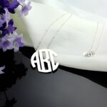 Carry Their Initial Close – Sterling Silver Block Monogram Pendant Necklace – A Timeless Treasure for Loved Ones - Image 2