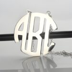 Carry Their Initial Close – Sterling Silver Block Monogram Pendant Necklace – A Timeless Treasure for Loved Ones - Image 3