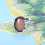 Embrace Your Changing Spirit – Color Shifting Sterling Silver Mood Ring – A Soulful Reminder for Her - Image 2