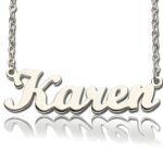 Personalized script name necklace for cherished memories