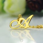 Embrace Your Story – Elegant Initial Necklace in 18K Gold Plating – A Timeless Treasure for You or a Loved One - Image 2