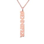 Embrace Your Story – Vertical Name Necklace in Sterling Silver – A Subtle Treasure for Her - Image 3