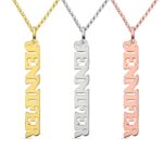 Embrace Your Story – Vertical Name Necklace in Sterling Silver – A Subtle Treasure for Her - Image 4