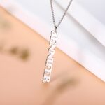 Embrace Your Story – Vertical Name Necklace in Sterling Silver – A Subtle Treasure for Her - Image 5