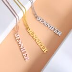 Embrace Your Story – Vertical Name Necklace in Sterling Silver – A Subtle Treasure for Her - Image 6