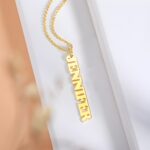 Embrace Your Story – Vertical Name Necklace in Sterling Silver – A Subtle Treasure for Her - Image 7