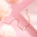 Embrace Grace and Connection – Name & Butterfly Anklet – A Loving Tribute for Her - Image 4