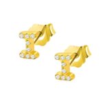 Carry Your Story Close – Initial Stud Earrings with Birthstone Sparkle – A Thoughtful Keepsake for Every Day - Image 2